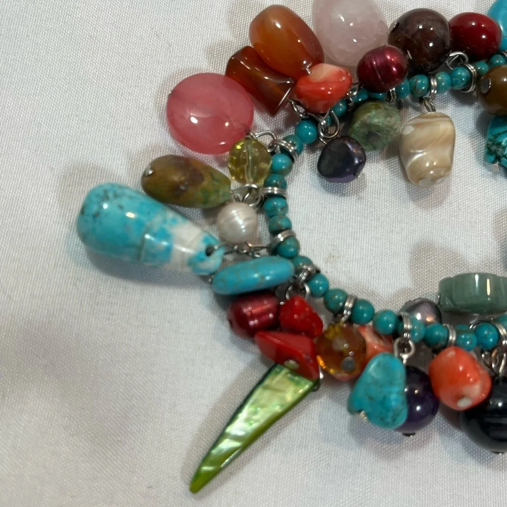 Stone Charm Bracelet